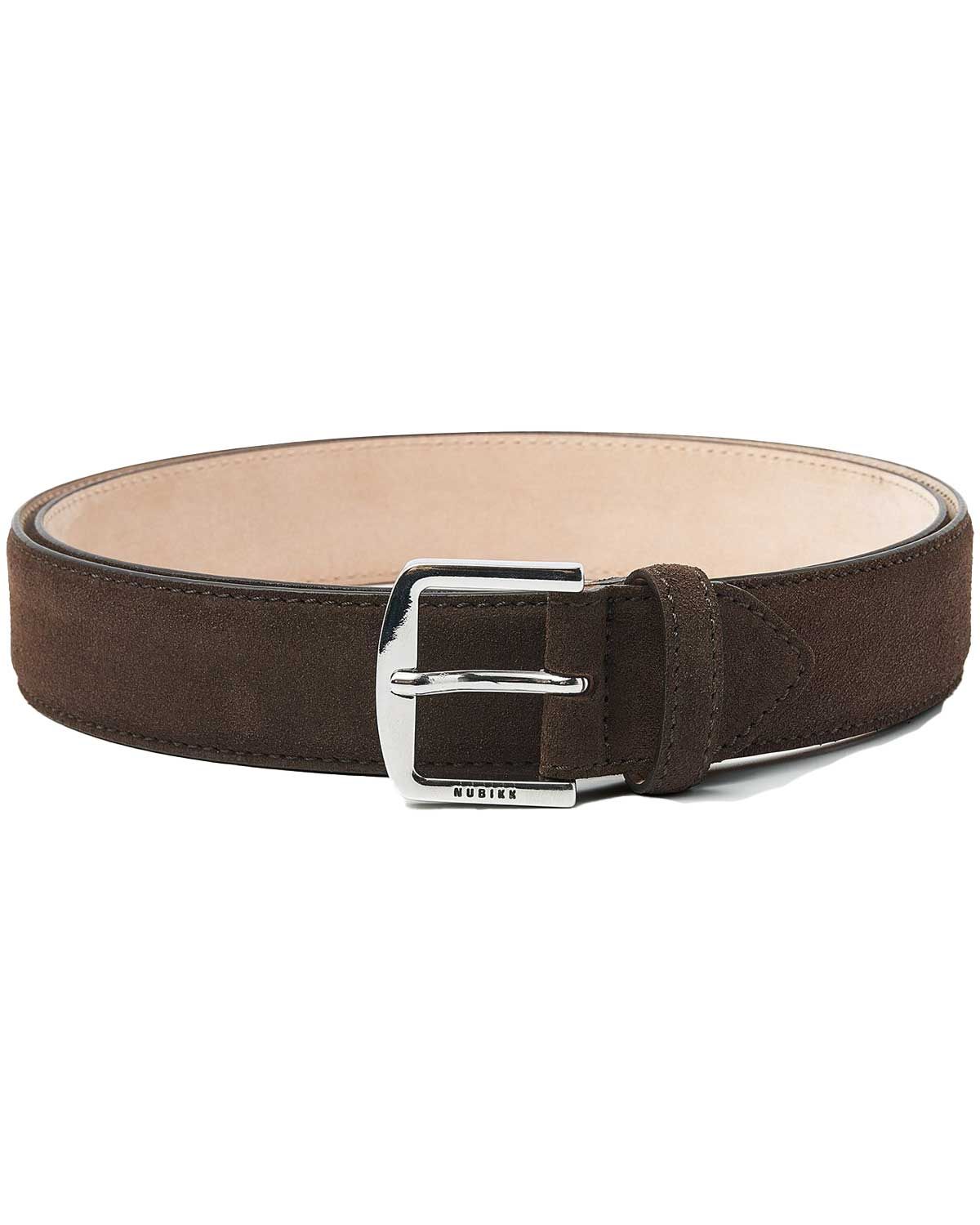NUBIKK James Belt 21082500-28S brown suède herenriem