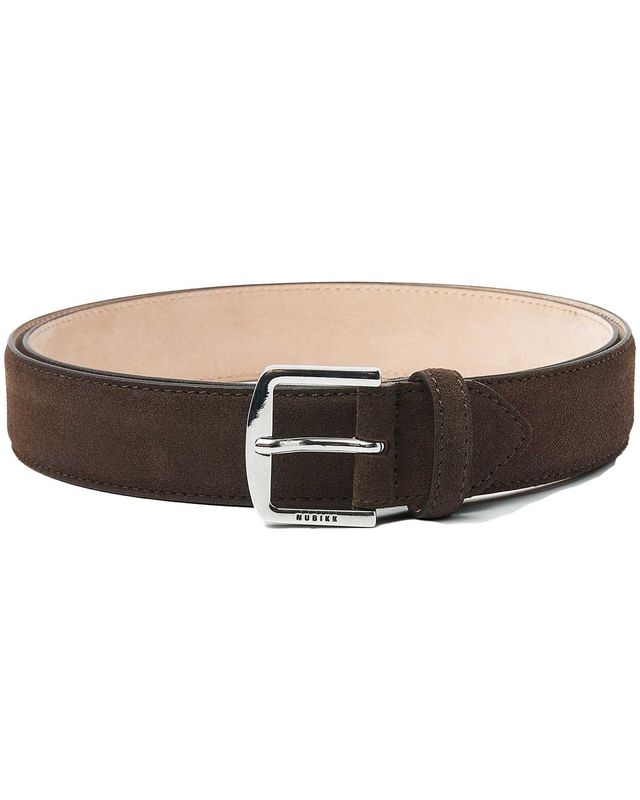 NUBIKK James Belt 21082500-28S brown suède herenriem