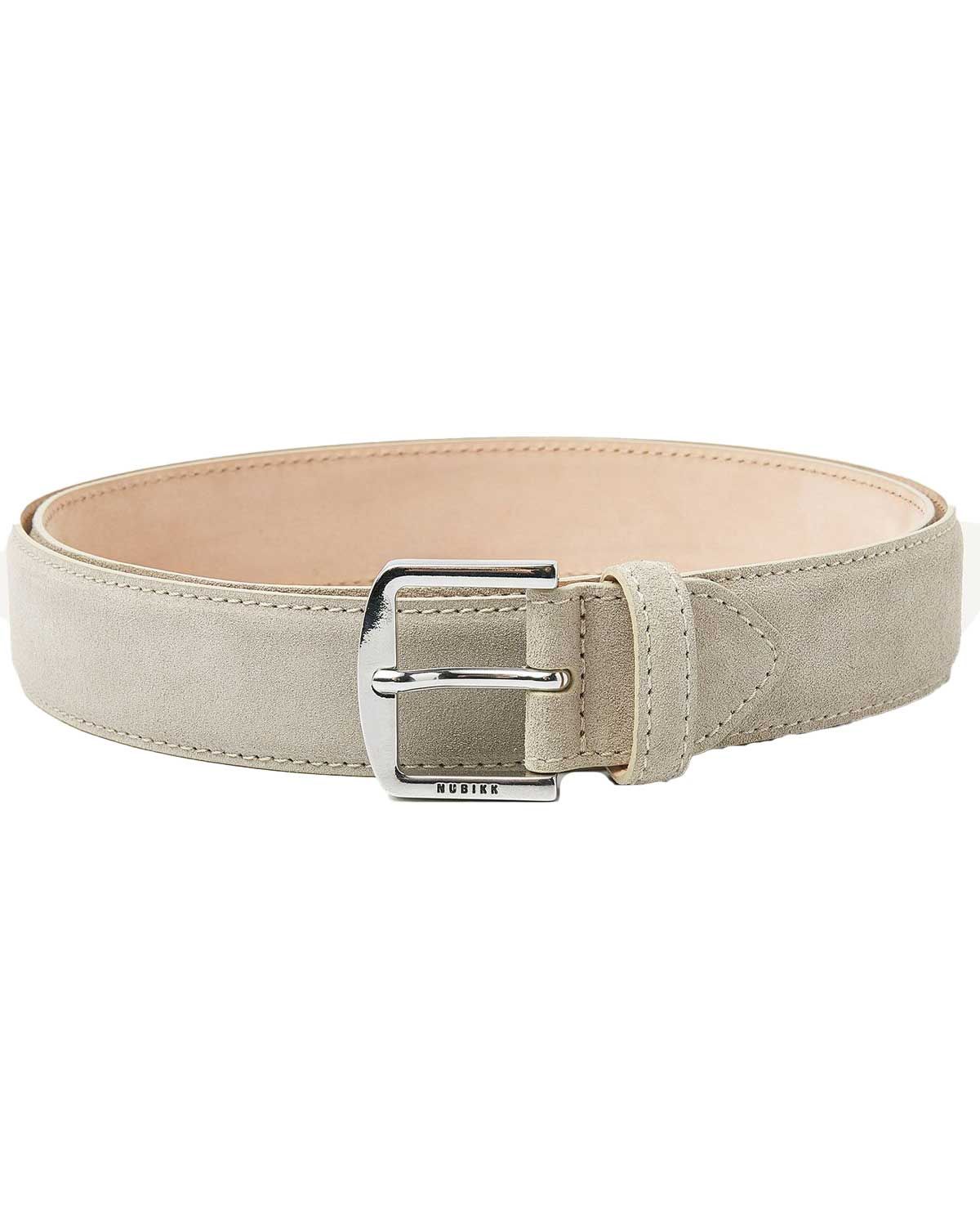 NUBIKK James Belt 21082500-2308 beige suède herenriem