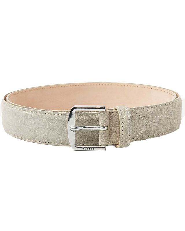 NUBIKK James Belt 21082500-2308 beige suède herenriem