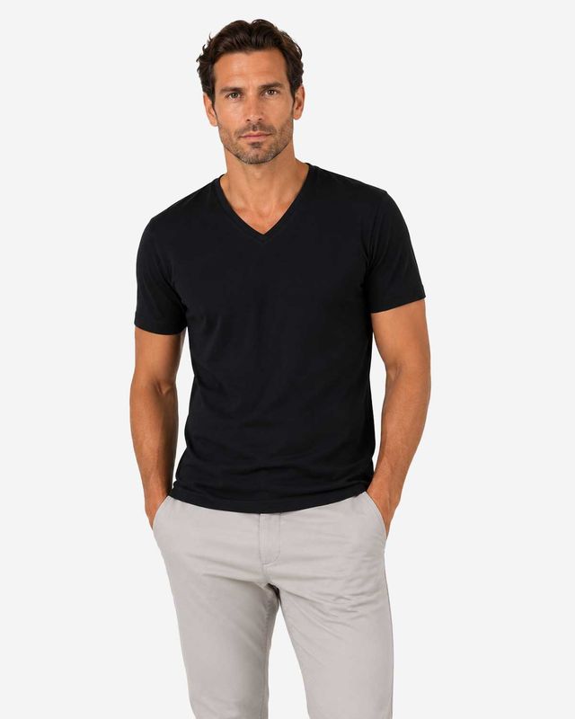 Olymp T-shirt Zwart 080112
