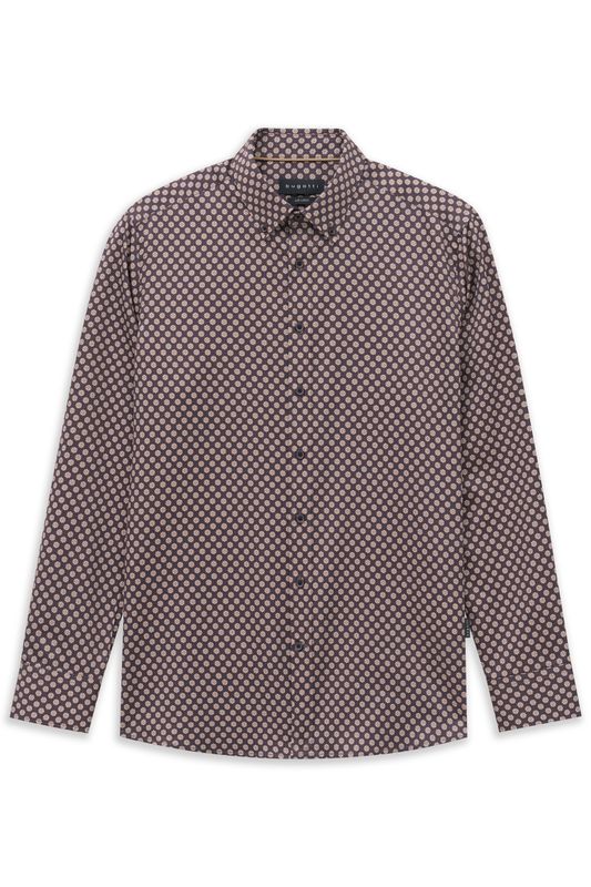 Bugatti Casual Shirt Dark Brown 9350-28504F
