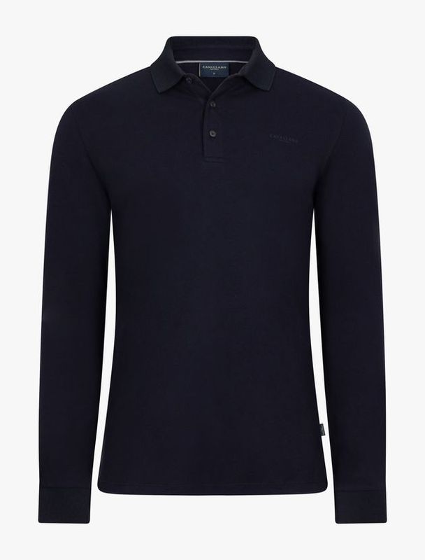 Cavallaro Long-Sleeved Polo Dark Blue 116265010
