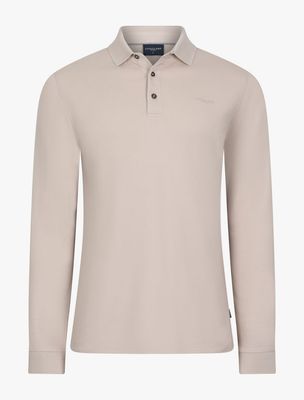 Cavallaro Long-Sleeved Polo Light Beige 116265010