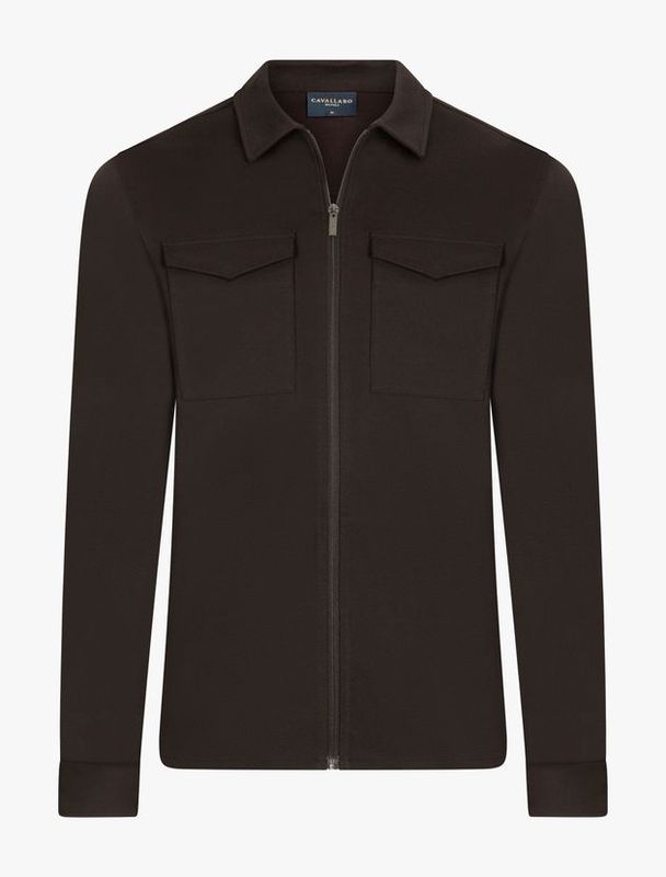 Cavallaro Zeradino Overshirt Dark Brown 123265013