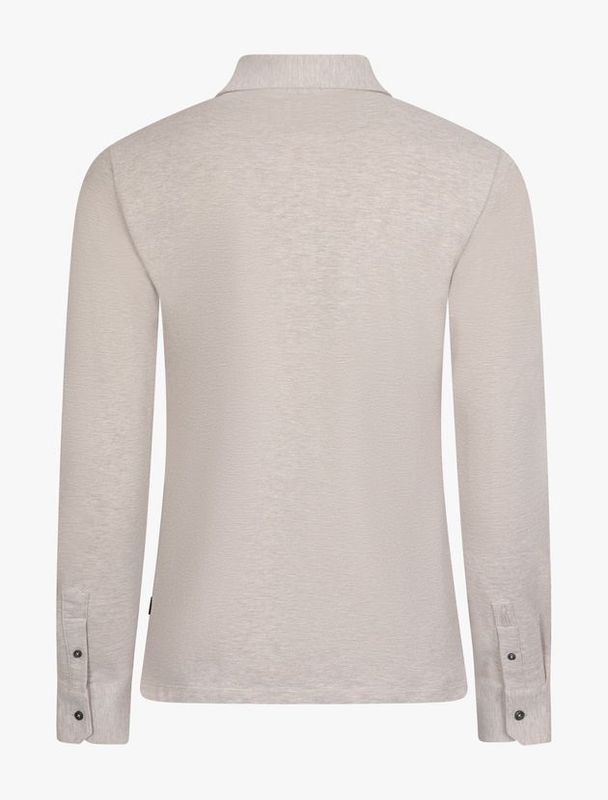 Cavallaro Long-Sleeve Polo Mid Beige 116265015