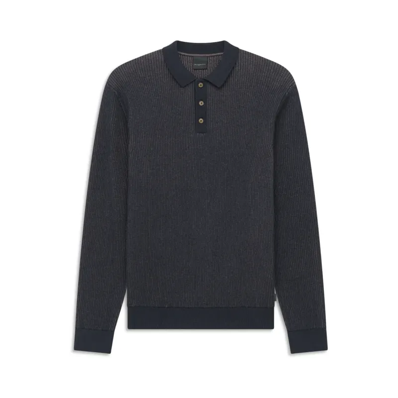 Bugatti Dark Blue Polo Pullover 7130-25525F