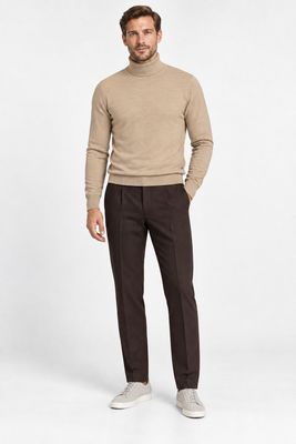 Seven Dials Rollneck Pullover Beige SDL00005NI13