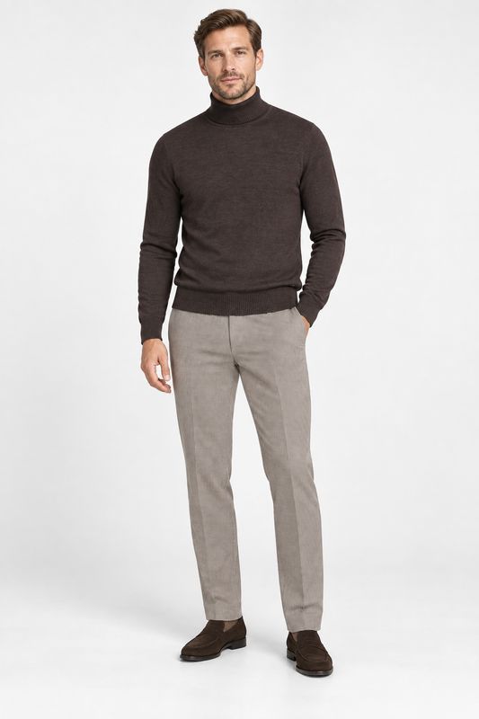 Seven Dials Rollneck Pullover Dark Brown SDL00005NI13
