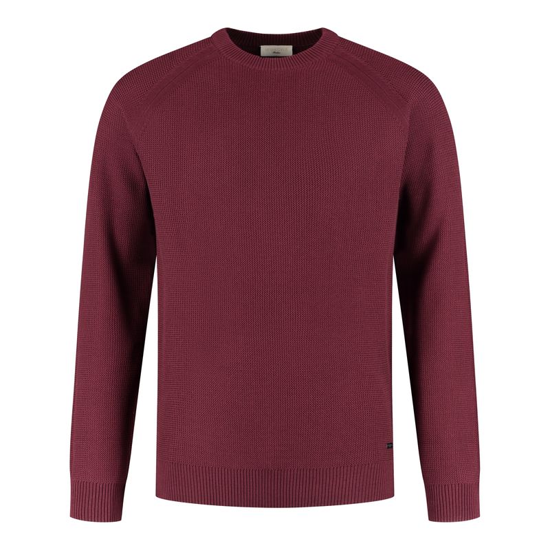 Seven Dials V-Neck Pullover Mid Red SDL26305LA46
