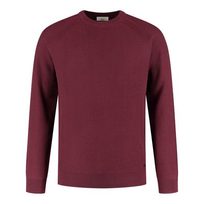 Seven Dials V-Neck Pullover Mid Red SDL26305LA46
