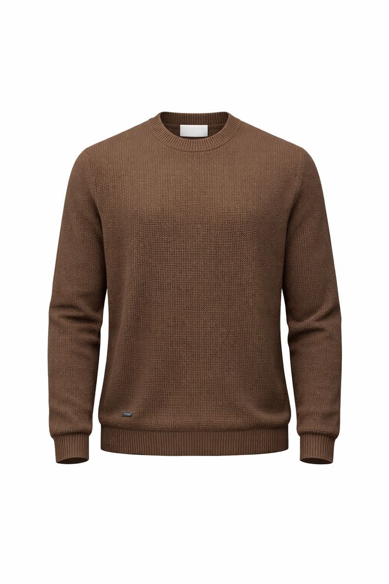 Seven Dials V-Neck Pullover Dark Brown SDL26305LA46