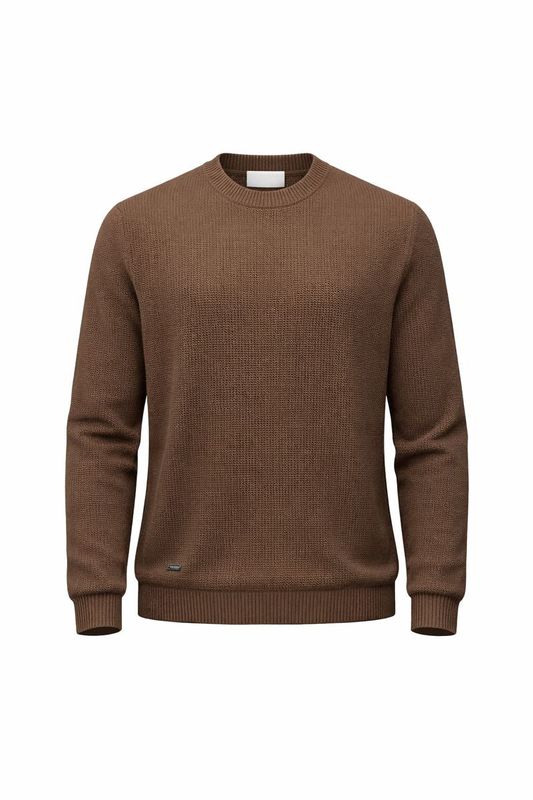 Seven Dials V-Neck Pullover Dark Brown SDL26305LA46