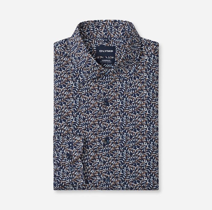 OLYMP Luxor 24/Seven Modern Fit Shirt Navy