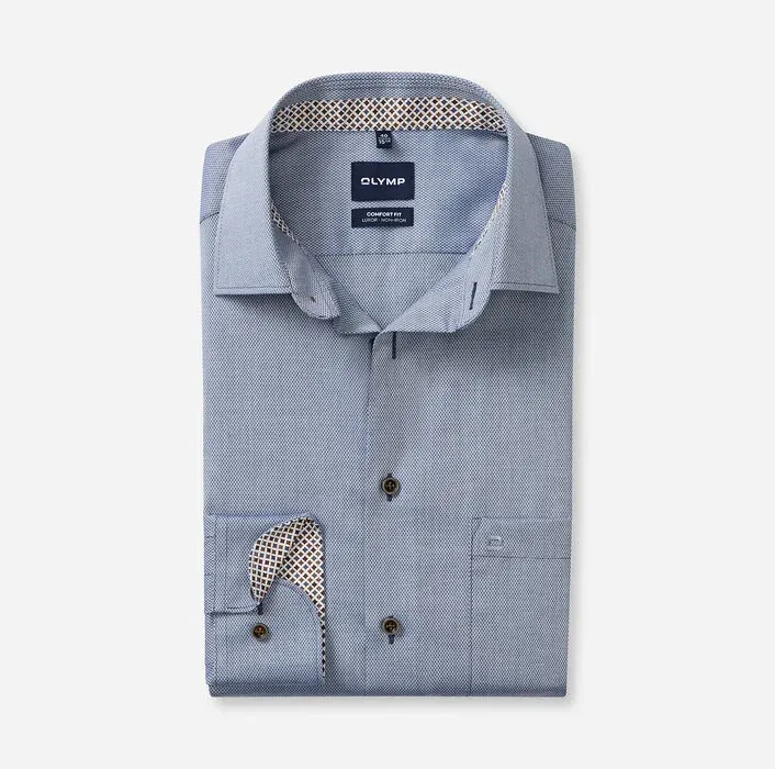 OLYMP Luxor Comfort Fit New Kent Shirt Navy