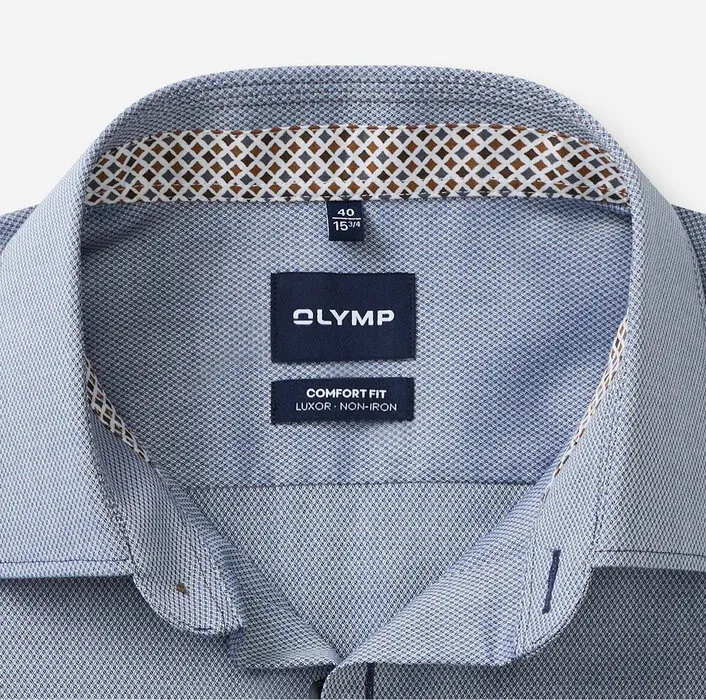 OLYMP Luxor Comfort Fit New Kent Shirt Navy