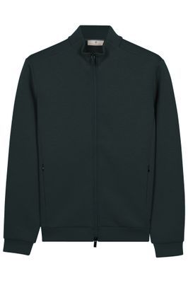 Thomas Maine men’s navy full-zip cardigan 6222TM011, front view at Van den Broek Herenmode