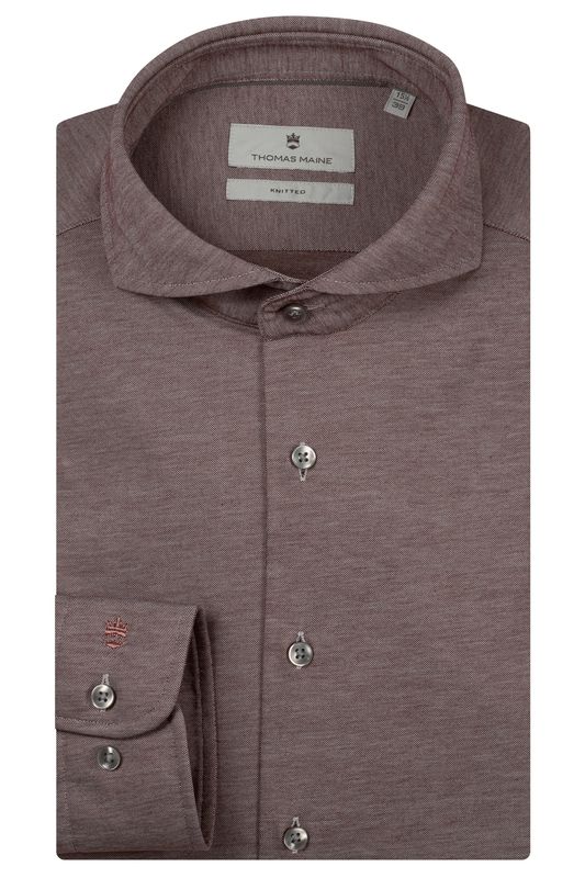 Thomas Maine Bari red Tokyo knit men’s shirt 627732, front view