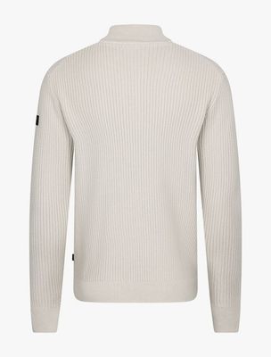 Cavallaro Half-Zip Sweater Light Beige 118265016
