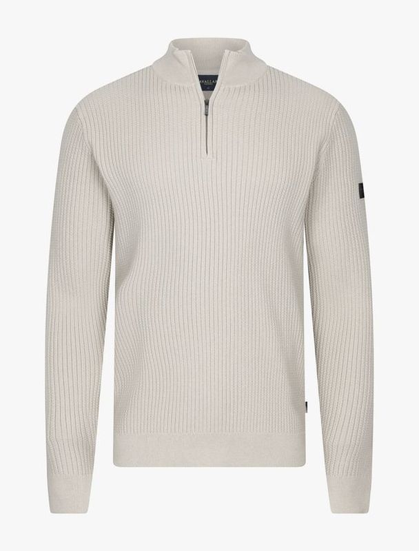 Cavallaro Half-Zip Sweater Light Beige 118265016