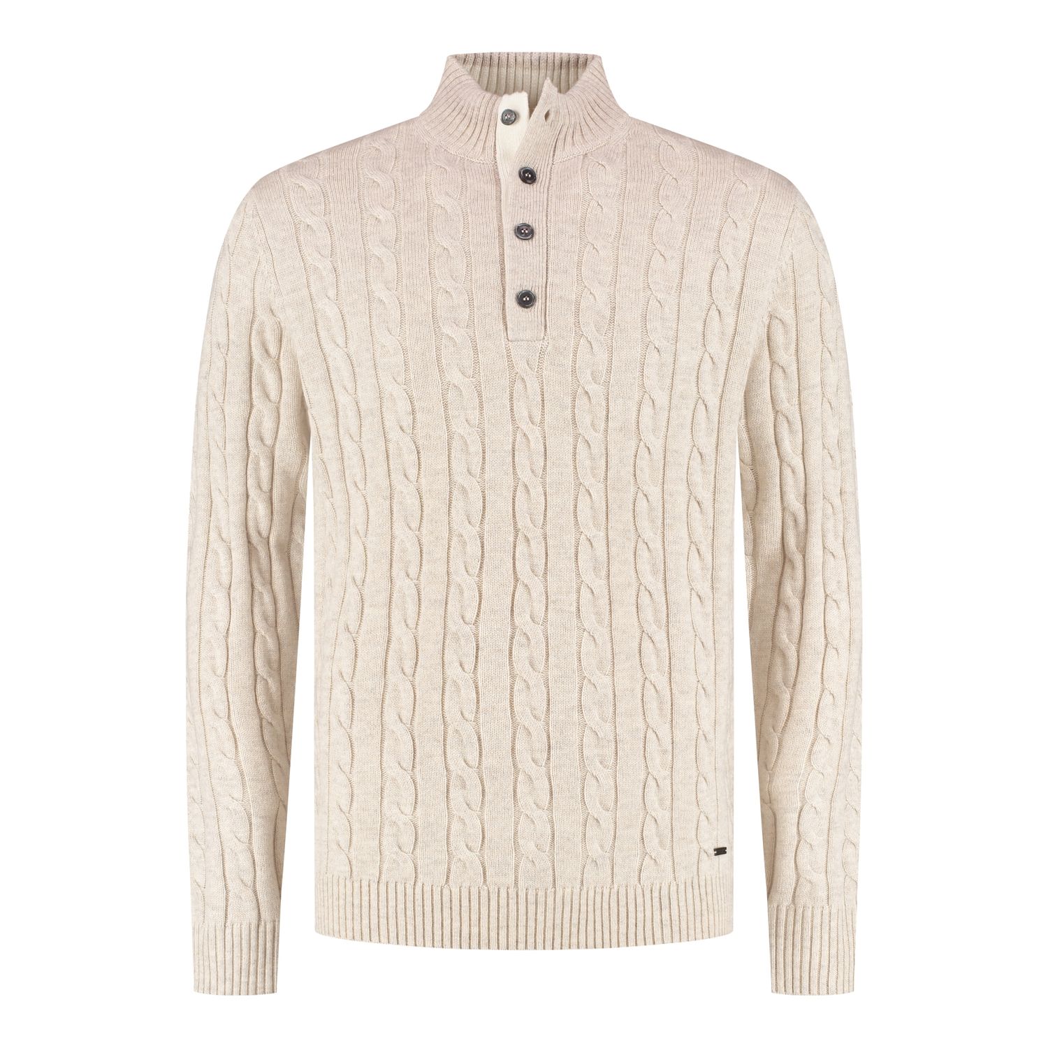 Seven Dials Chicago Half-Button Pullover Pebble SDL26305CL48