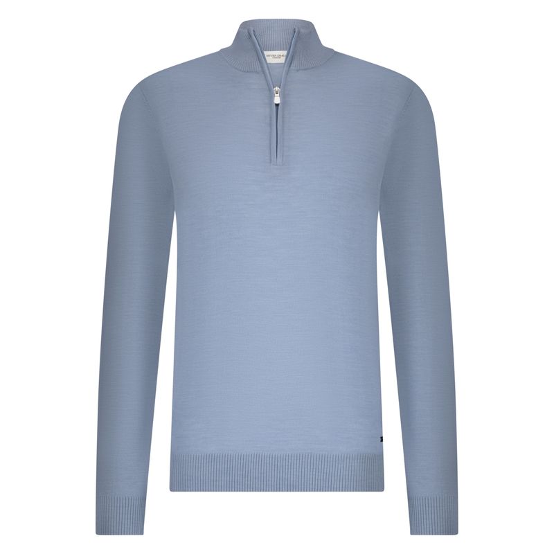 Seven Dials Saul Light Blue Half-Zip SDL00005LU15