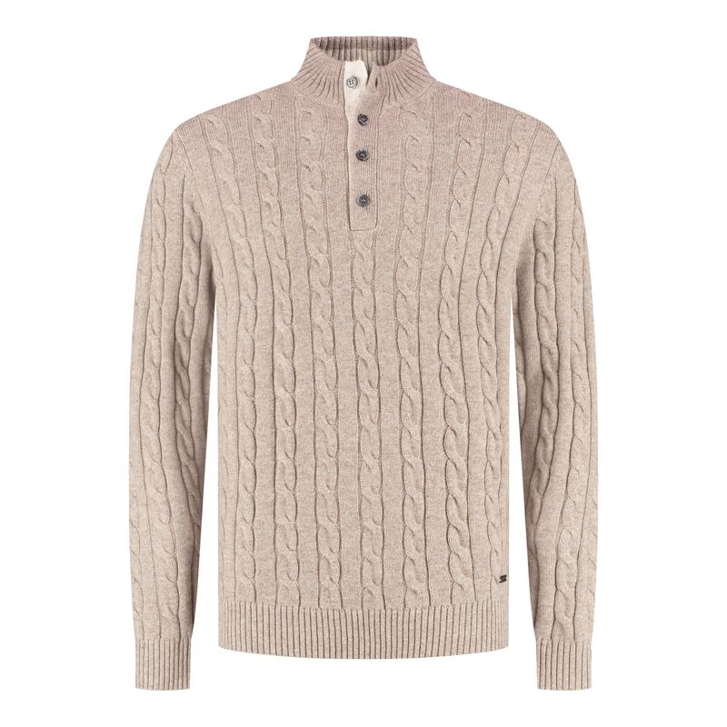 Seven Dials Chicago Half-Button Pullover Sand SDL26305CL48