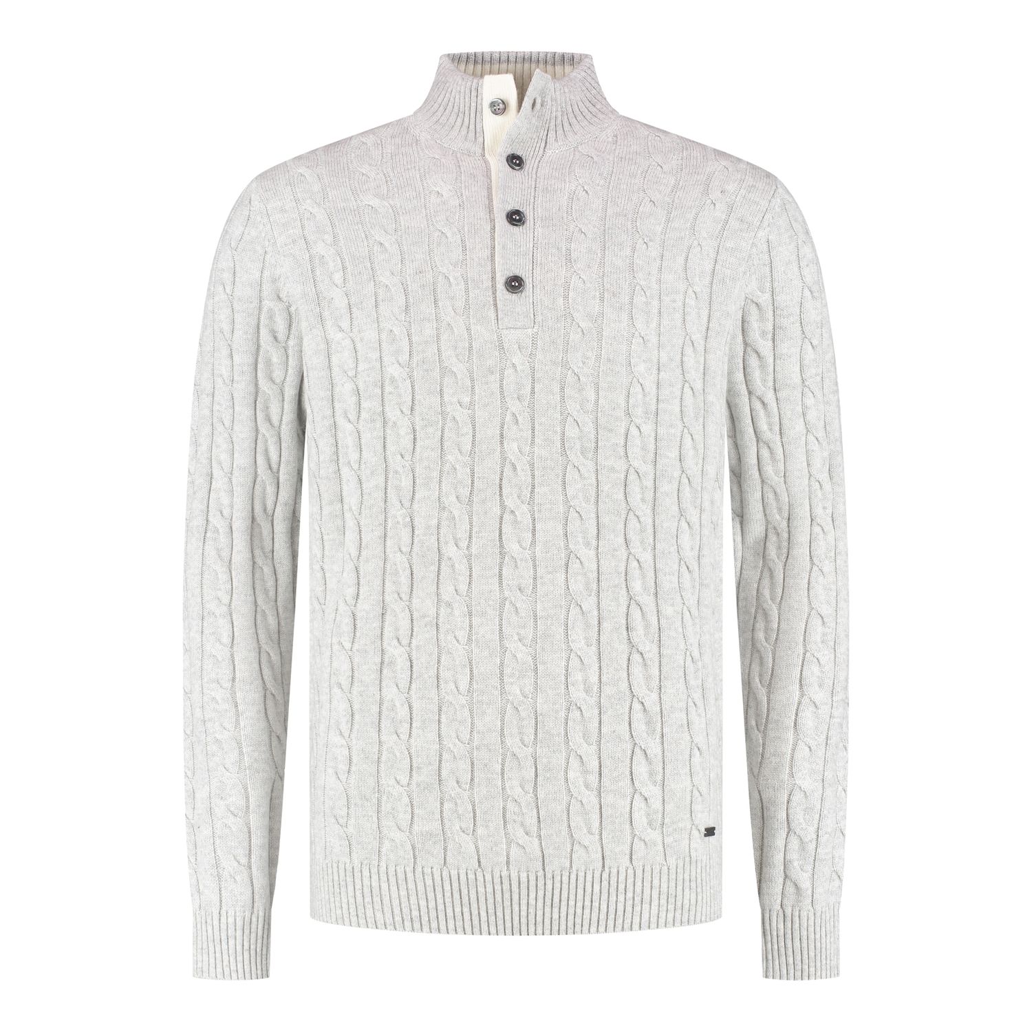 Seven Dials Chicago Half-Button Pullover Light Grey SDL26305CL48