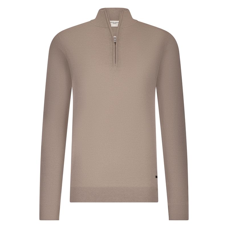 Seven Dials Saul Sand Half-Zip SDL00005LU15
