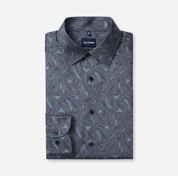 OLYMP Luxor Comfort Fit New Kent Shirt Navy
