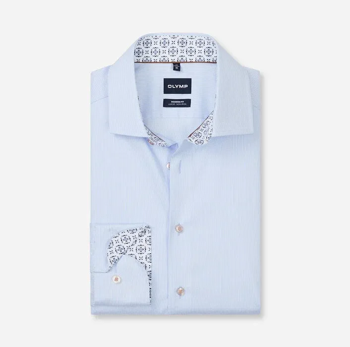 OLYMP Luxor Modern Fit Shirt Light Blue