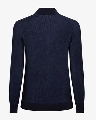 Cavallaro Romano Full Zip Cardigan blauw, achteraanzicht