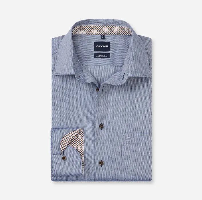 OLYMP Luxor Modern Fit Shirt Mid Blue