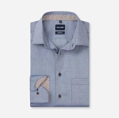 OLYMP Luxor Modern Fit Shirt Mid Blue