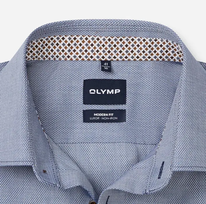 OLYMP Luxor Modern Fit Shirt Mid Blue