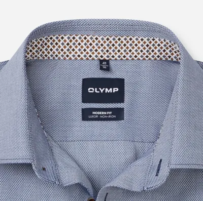 OLYMP Luxor Modern Fit Shirt Mid Blue