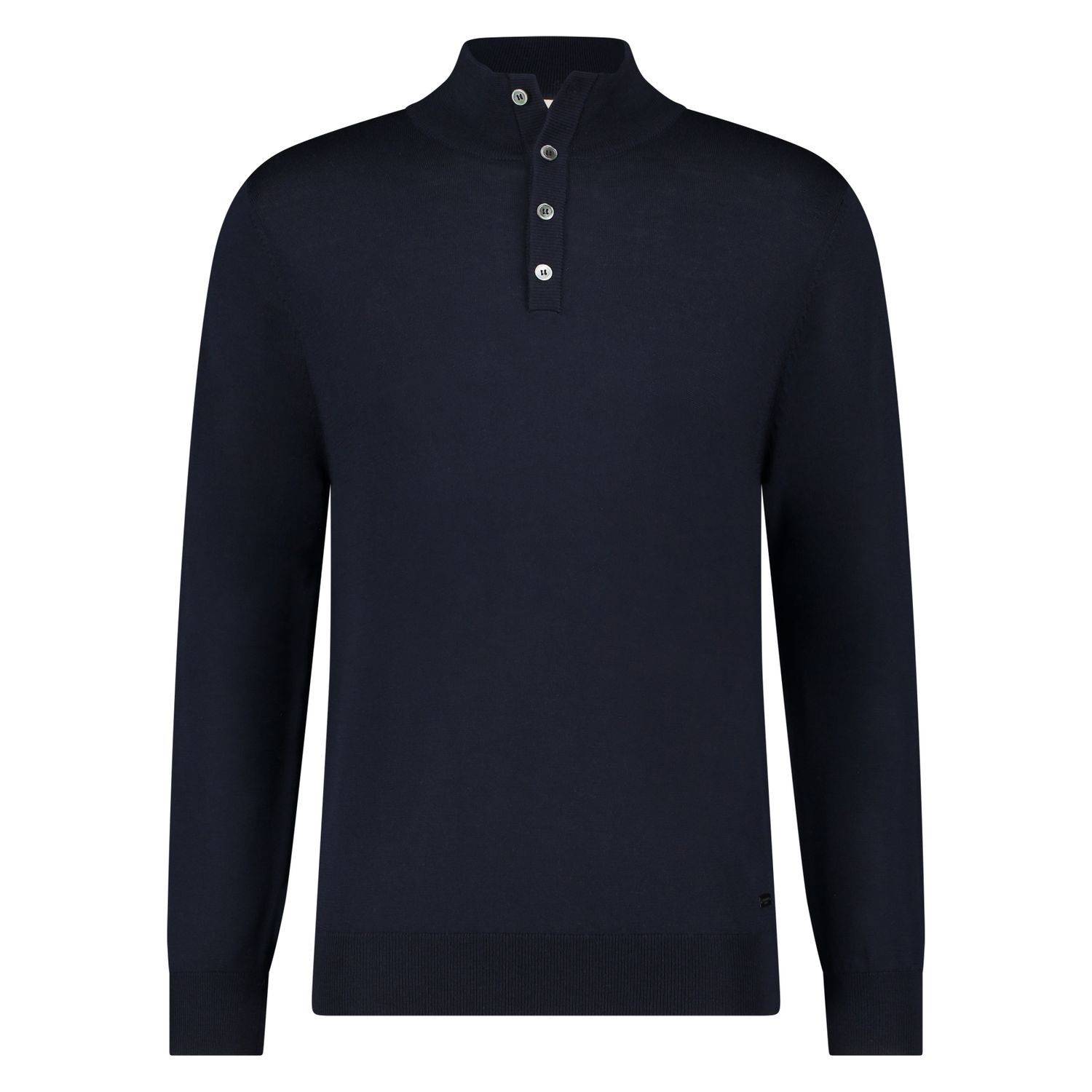 Seven Dials Payton Navy Merino Polo SDL00005GU40