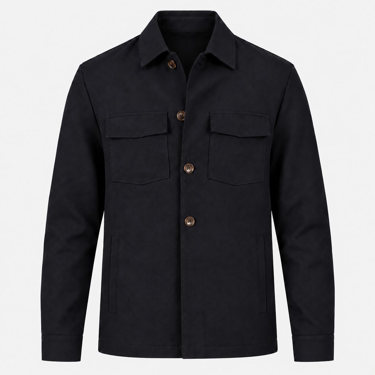 Seven Dials Ronan 102 Navy Overshirt SDL26314MA25