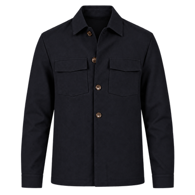 Seven Dials Ronan 102 Navy Overshirt SDL26314MA25