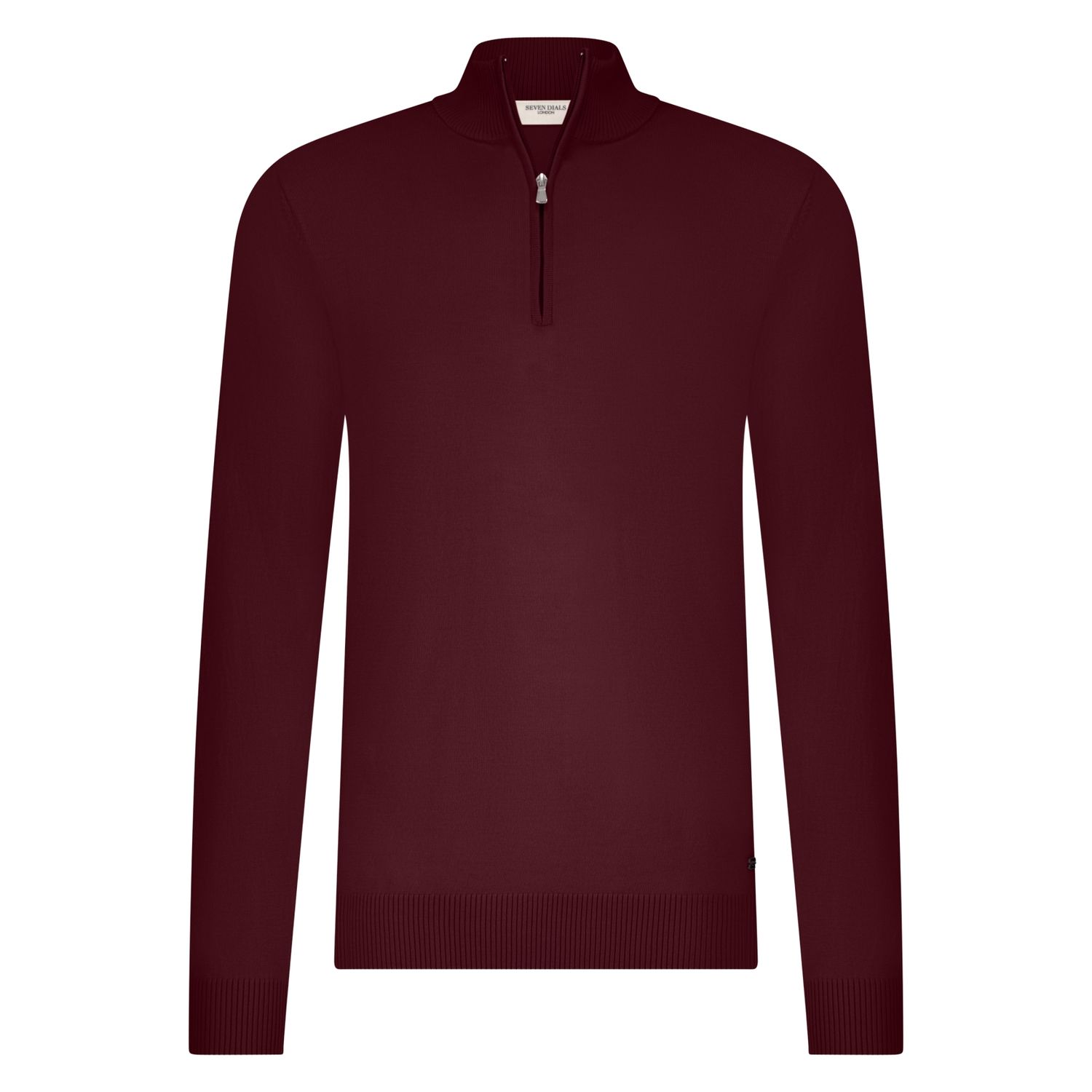 Seven Dials Saul Port Red Half-Zip SDL00005LU15