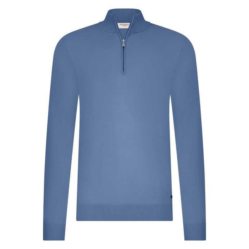 Seven Dials Saul Midnight Blue Half-Zip SDL00005LU15