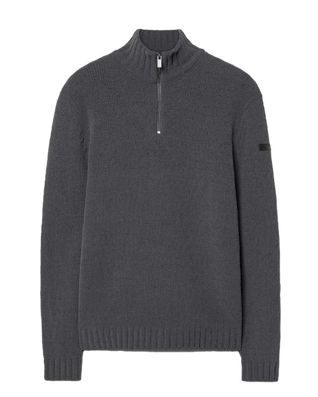 RRD pullover W26162-12 in grijs, voorzijde