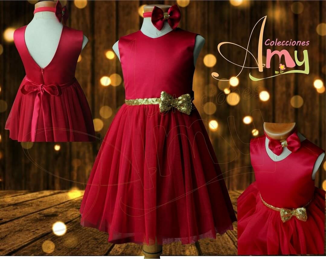 Vestido casual-Elegante Rojo