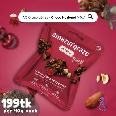amazin&#39; graze Granola Bites - Chocolate Hazlenut - 40g