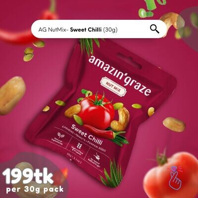 amazin&#39; graze Nut Mix - Sweet Chilli - 30g