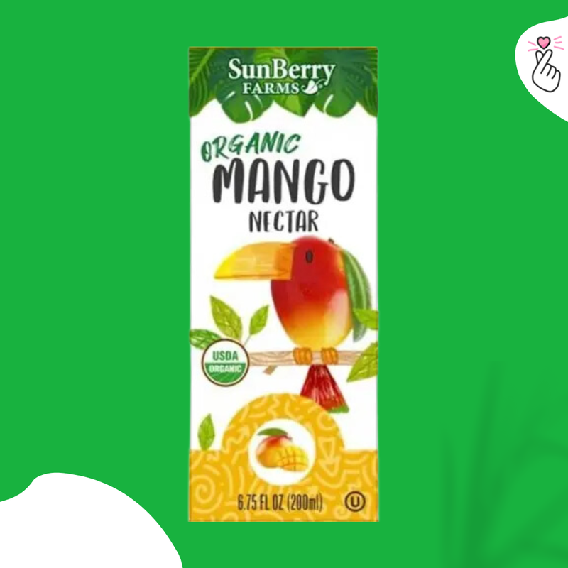 SunBerry Farms Organic Mango Nectar - 200ml (Tetra Pack)