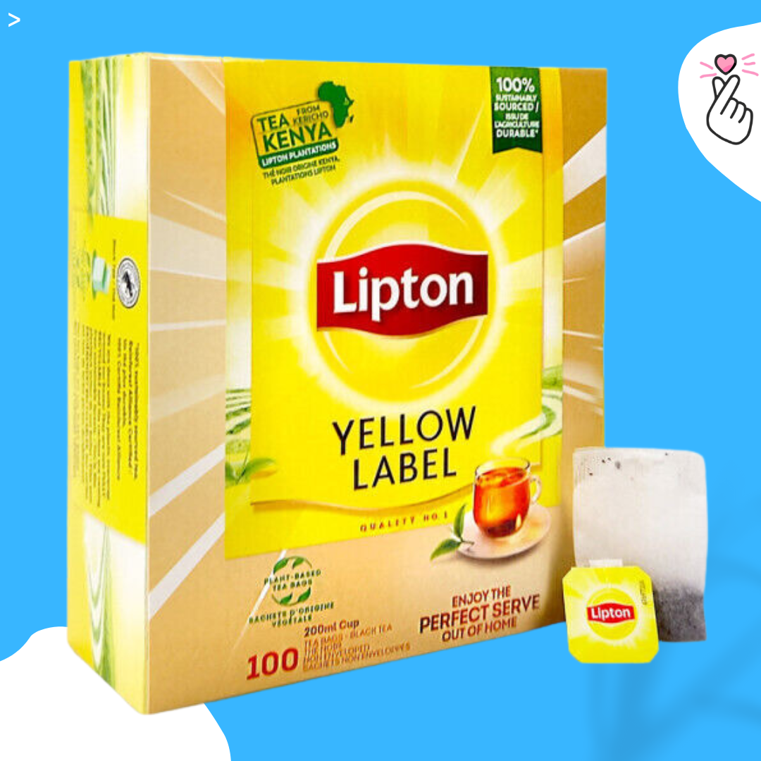 Lipton Yellow Label 100 tea Bags (Kericho Kenya)