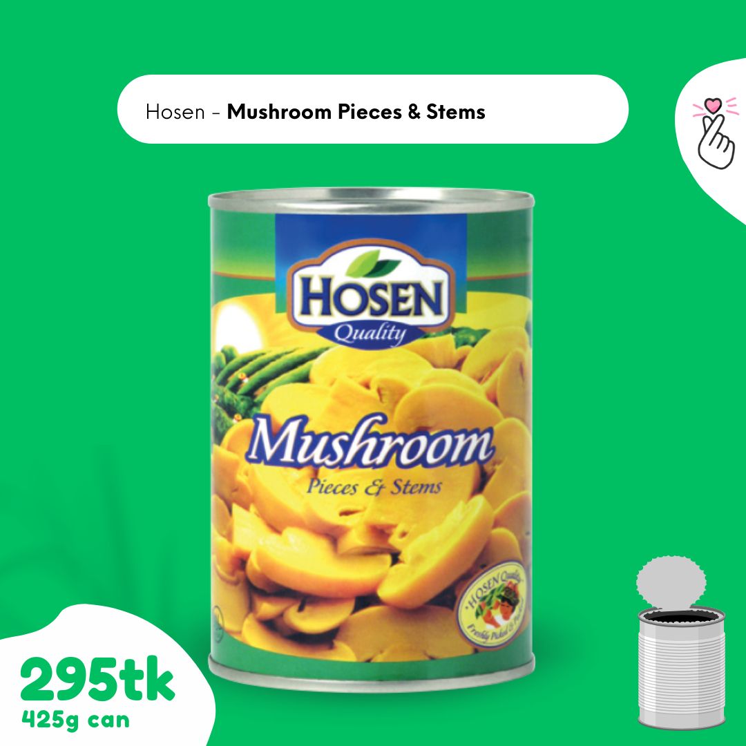 Hosen - Mushroom - Pieces &amp; Stems - 425g
