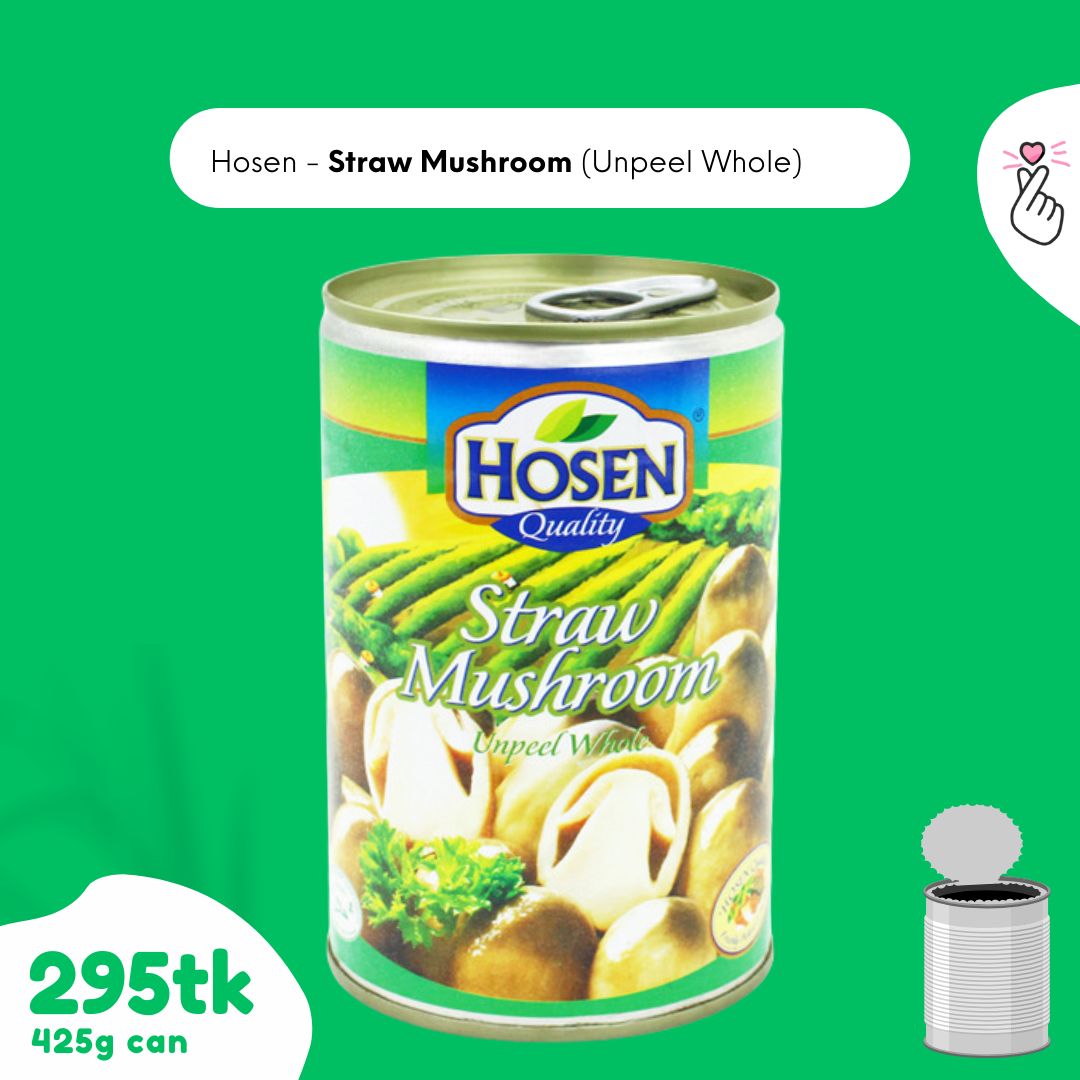 Hosen - Straw Mushroom - Unpeeled Whole - 425g