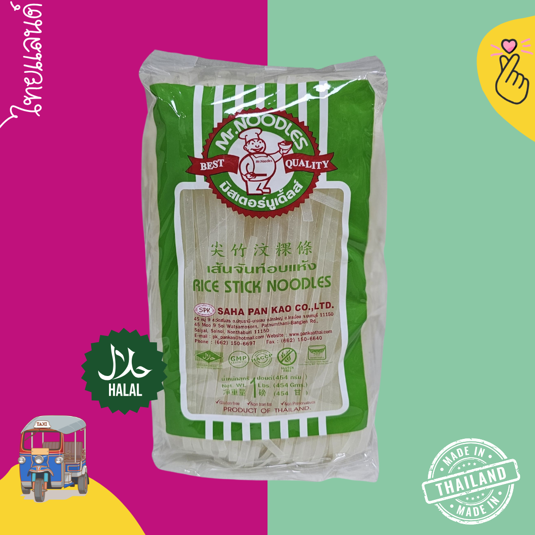 Mr. Noodles Thai Rice Stick Noodles - 454g (Halal)